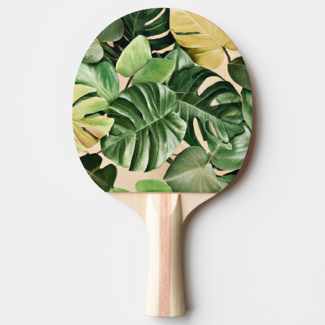 Raquette De Ping Pong Feuilles florales/hawaïennes/tropicales (Devant)