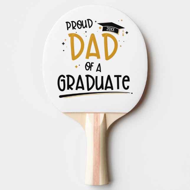 Raquette De Ping Pong Fier père d'un diplômé (Devant)