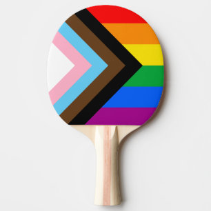 Raquette De Ping Pong Fierté de progrès LGBTQ+