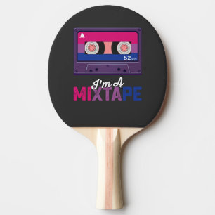 Raquette De Ping Pong Fierté LGBT Je Suis Une Cassette Mixtape Bi