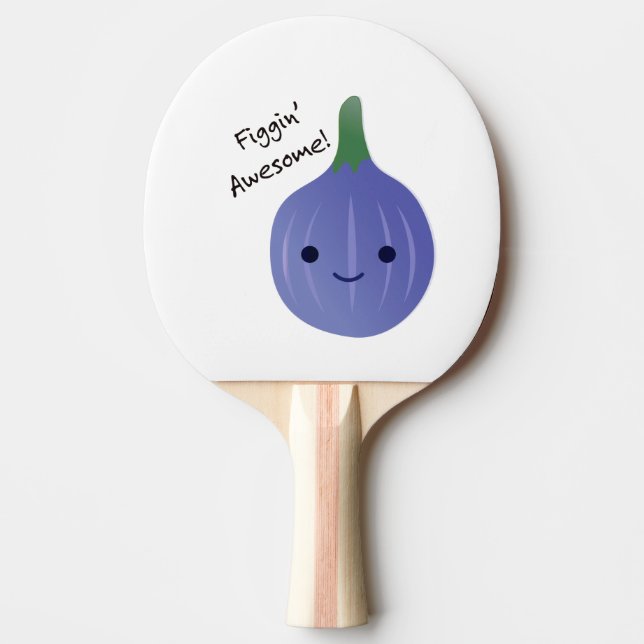 Raquette De Ping Pong figue Awesome Fig Pun (Devant)