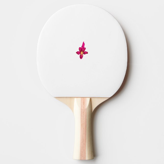 Raquette De Ping Pong Fille Design, Or Léger, Rouge Purplish (Devant)