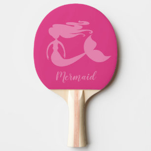Raquette De Ping Pong Fille sirène rose personnalisé ping-pong