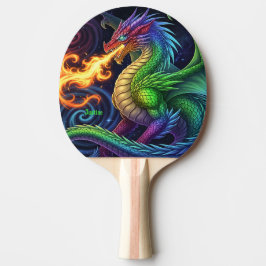 Raquette De Ping Pong Fire Breathing Dragon Personalized
