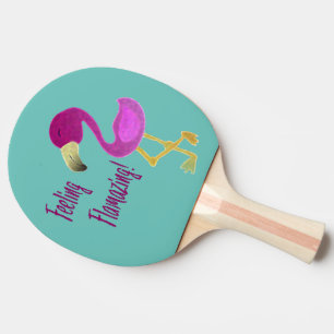Raquette De Ping Pong Flamant rose flamboyant