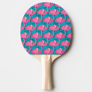 Raquette De Ping Pong Flamants roses de néon