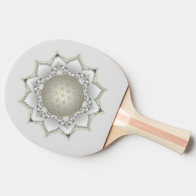 Raquette De Ping Pong Fleur De Vie - Blossoms Mandala 1 (Côté)