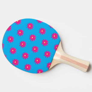 Raquette De Ping Pong Fleur rose estivale