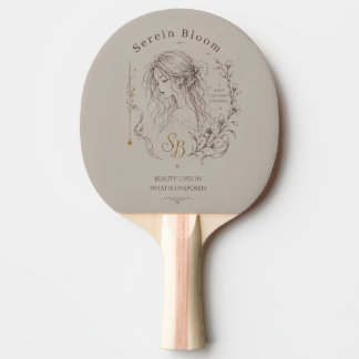 Raquette De Ping Pong Fleur Serein