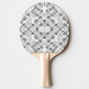 Raquette De Ping Pong Fleurs et rayures monogrammes chic