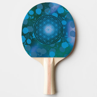 Raquette De Ping Pong flower of life, chakra,zen,sacred geometric,