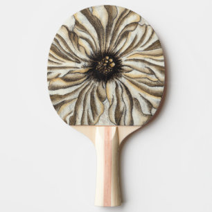 Raquette De Ping Pong Flowerhead Fresco sur Tan Arrière - plan