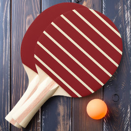 Raquette De Ping Pong Framboise profonde rayée et solide