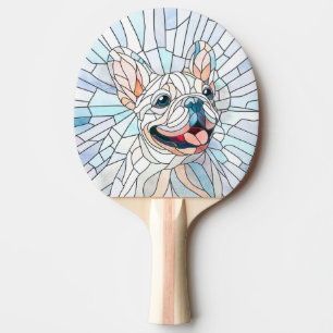 Raquette De Ping Pong French Bulldog - Français - mosaïque pastel