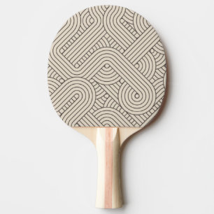 Raquette De Ping Pong Frontière abstraite