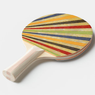 Raquette De Ping Pong Funny Retro Grunge Rays + votre idée