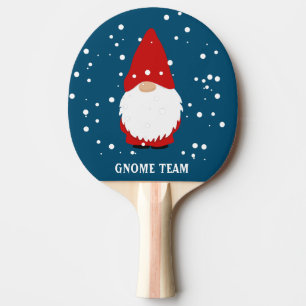 Raquette De Ping Pong Funny rouge Noël gnome personnalisé ping pong padd