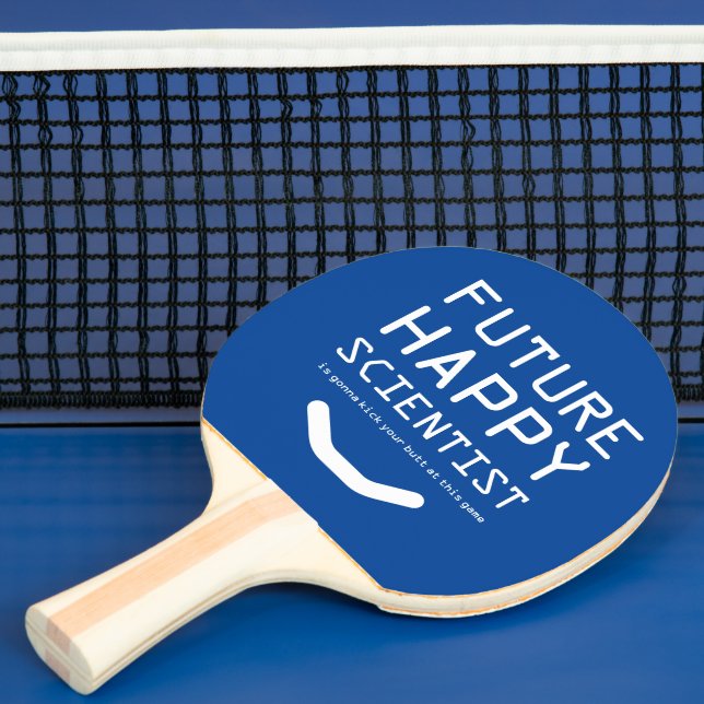 Raquette De Ping Pong Futur amusant scientifique heureux ... (Insitu)