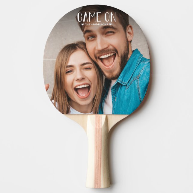 Raquette De Ping Pong Game On Family Photo (Devant)