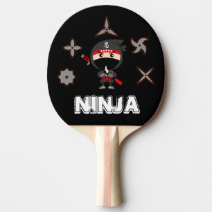 Raquette De Ping Pong Garçon noir de Ninja