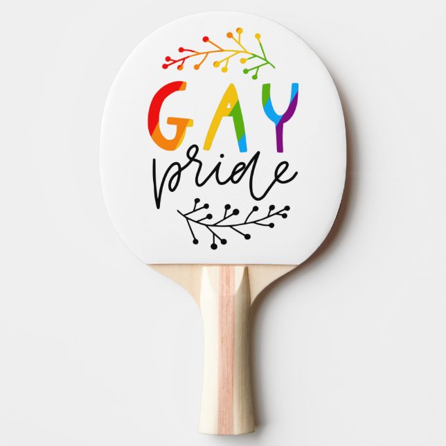 Raquette De Ping Pong Gay pride (Devant)