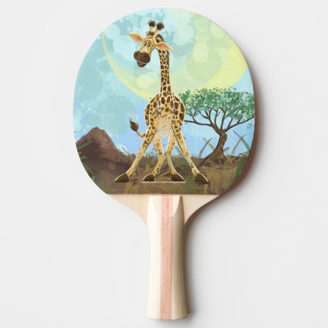 Raquette De Ping Pong Giraffe de la Parade Animale (Devant)