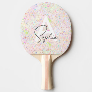 Raquette De Ping Pong Glam Iridescente Parties scintillant holographique