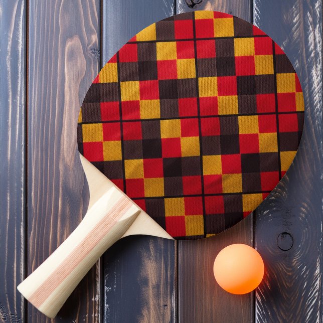 Raquette De Ping Pong Golden Inferno Plaid (Créateur téléchargé)