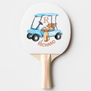 Raquette De Ping Pong Golf Game Nom du monogramme