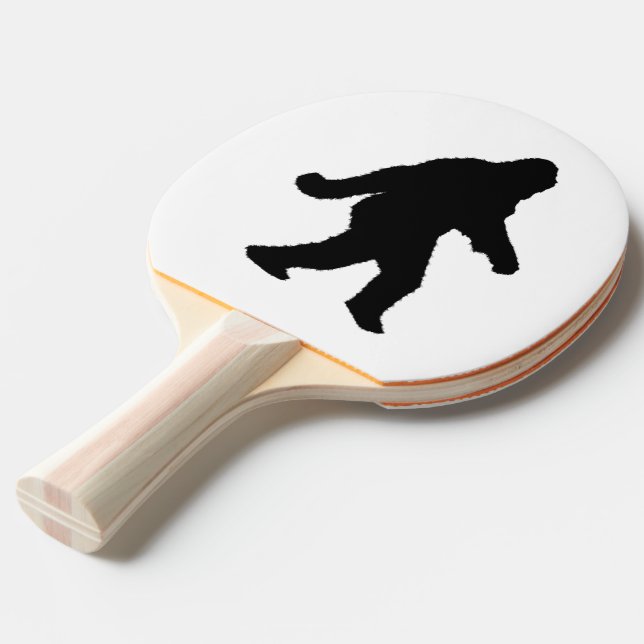 Raquette De Ping Pong Gone Squatchin - Sasquatch Silhouette (Devant Angle)