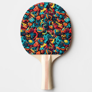 Raquette De Ping Pong Graffiti Art Ping Paddle