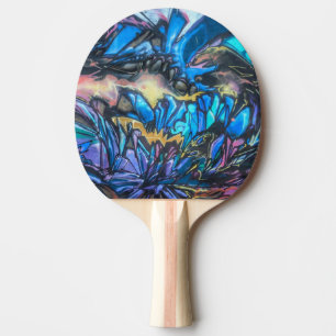 Raquette De Ping Pong Graffiti couleur eau cool