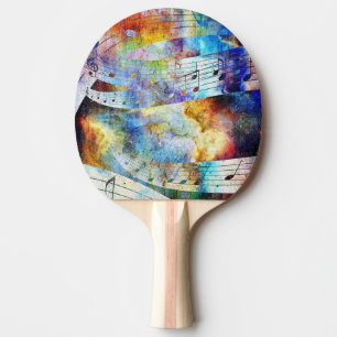 Raquette De Ping Pong Graffiti de musique cool