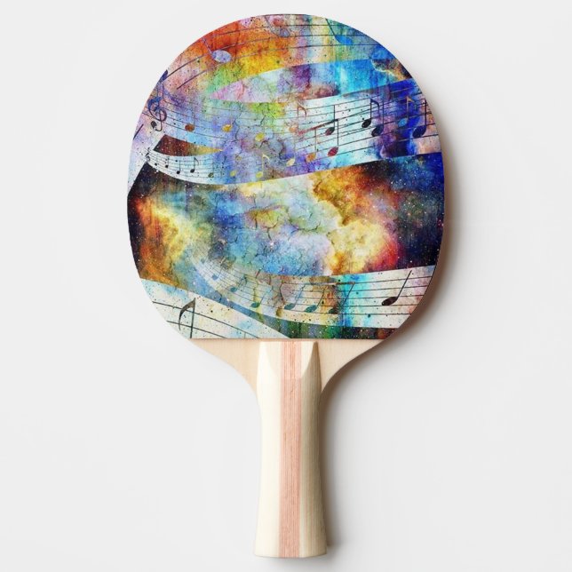Raquette De Ping Pong Graffiti de musique cool (Devant)