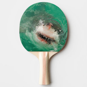 Raquette De Ping Pong Grand blanc Shark1