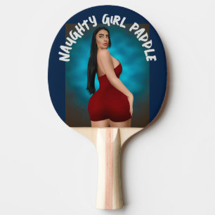 RAQUETTE DE PING PONG GRANDE FESSE FILLE COQUINE SAINT-VALENTIN