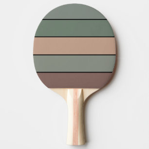 Raquette De Ping Pong Grandes Vertes Et Noires Brown Sur Papier Aquarell