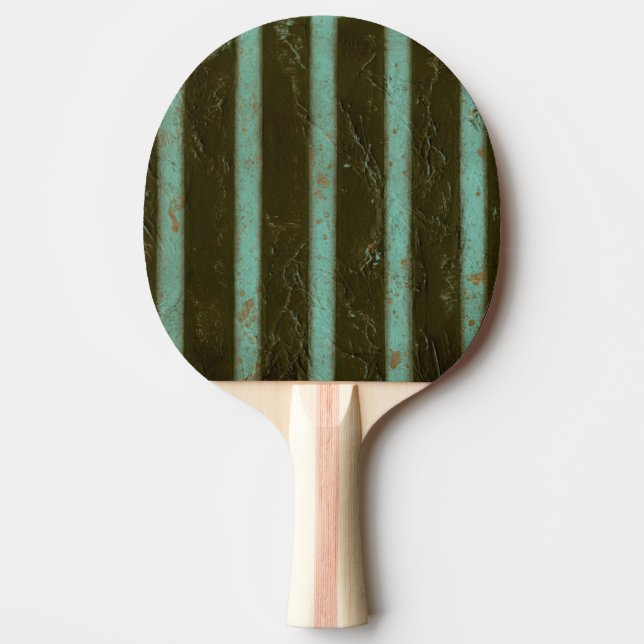 Raquette De Ping Pong Grate d'air turquoise contemporaine (Devant)