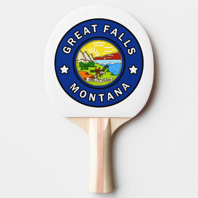 Raquette De Ping Pong Great Falls Montana (Devant)