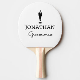 Raquette De Ping Pong Groomsman Gift Party personnalisé