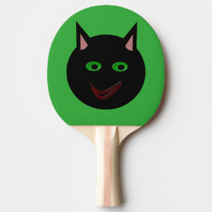 Raquette De Ping Pong Halloween Ping Ping Chat Noir