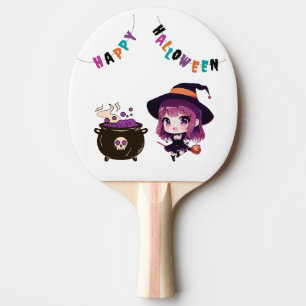 Raquette De Ping Pong Halloween/sorcière/automne/octobre