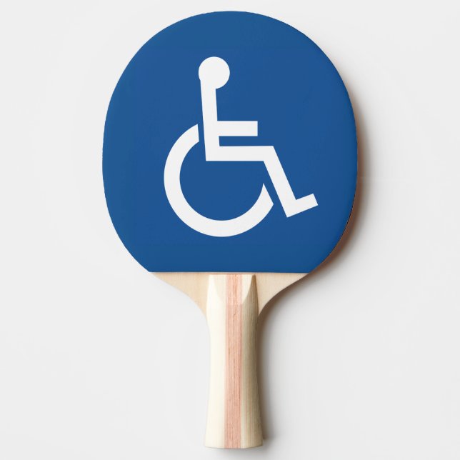 Raquette De Ping Pong Handicapé (Devant)