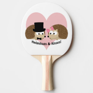 Raquette De Ping Pong Hedgehug et Kisses Hedgehog Couple