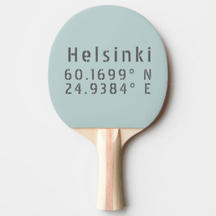Raquette De Ping Pong Helsinki Latitude Longitude