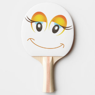 RAQUETTE DE PING PONG HEUREUSE FILLE FACE