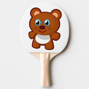 RAQUETTE DE PING PONG HEUREUX TEDDY BEAR