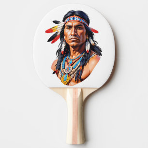 Raquette De Ping Pong Homme amérindien
