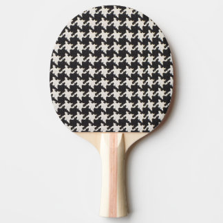 Raquette De Ping Pong Houndstooth Black White Pattern