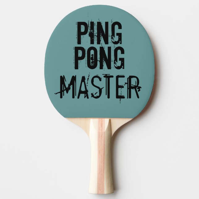 Raquette De Ping Pong Humour de texte amusant du maître Ping Pong (Devant)